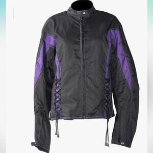 Nexgen Motorcycle Jacket Women's Size Large  Black and Purple